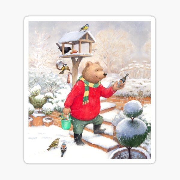 Feeding the Birds Sticker