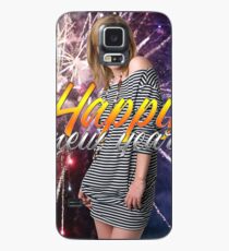 Emma Watson Happy New Year / Greeting Card Hülle & Klebefolie für Samsung Galaxy