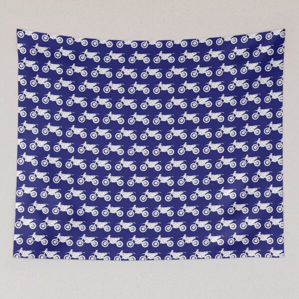Item preview, Dirt Bikes on Midnight Blue designed and sold by TLTextiles.