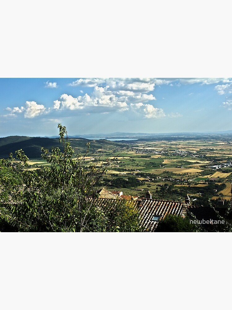 Lake Trasimeno (Italian: Lago Trasimeno) from Cortona by newbeltane