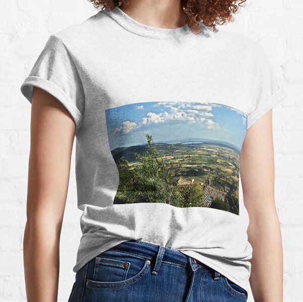 Lake Trasimeno (Italian: Lago Trasimeno) from Cortona Classic T-Shirt
