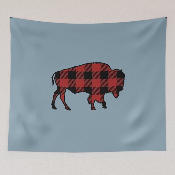 Item preview, Buffalo in Buffalo Plaid designed and sold by Rachel Nagel.