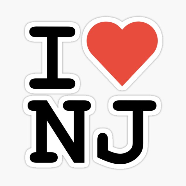 Artikel-Vorschau von Ich liebe New Jersey, designt und verkauft von teeandsympathy.