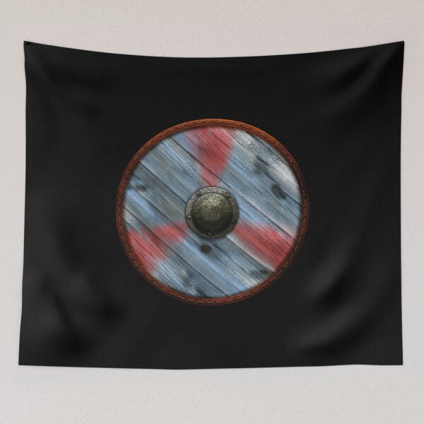 Item preview, Viking Shield - Tri Design - Red / blue designed and sold by kayakcapers.