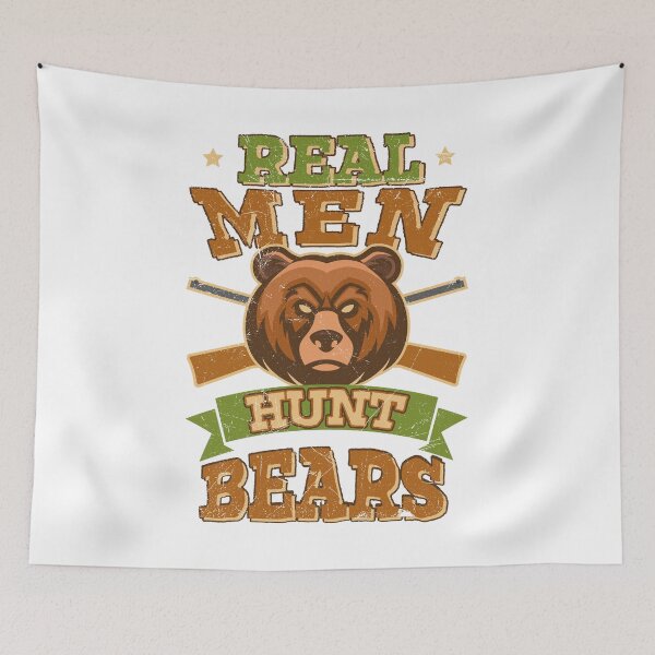 Item preview, Real Men Hunt Bears Outdoors designed and sold by JakesRWild.