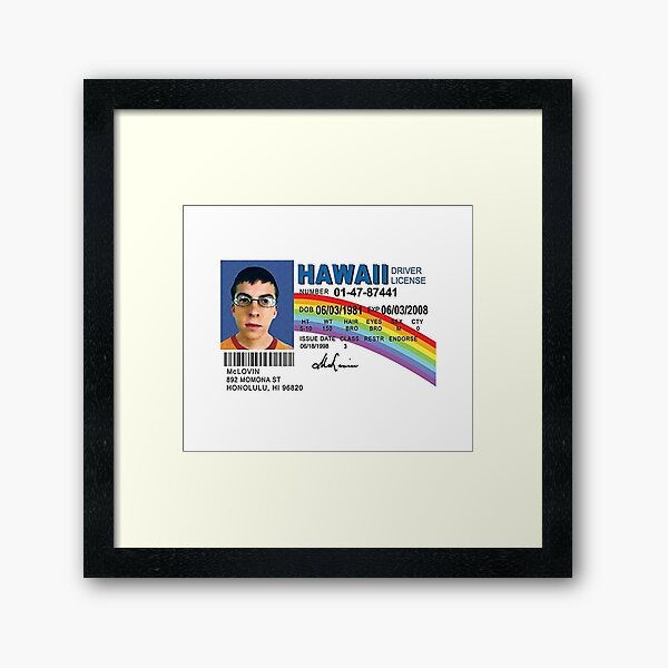 driver license 2 Framed Art Print