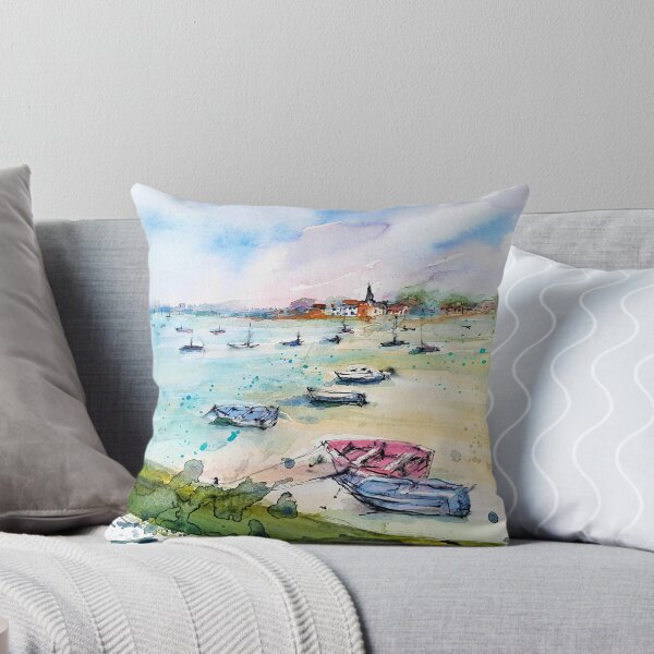 Item preview, Boat Scene in Bosham UK designed and sold by Lynn Ede.