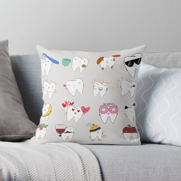 Mix-Molar Throw Pillow