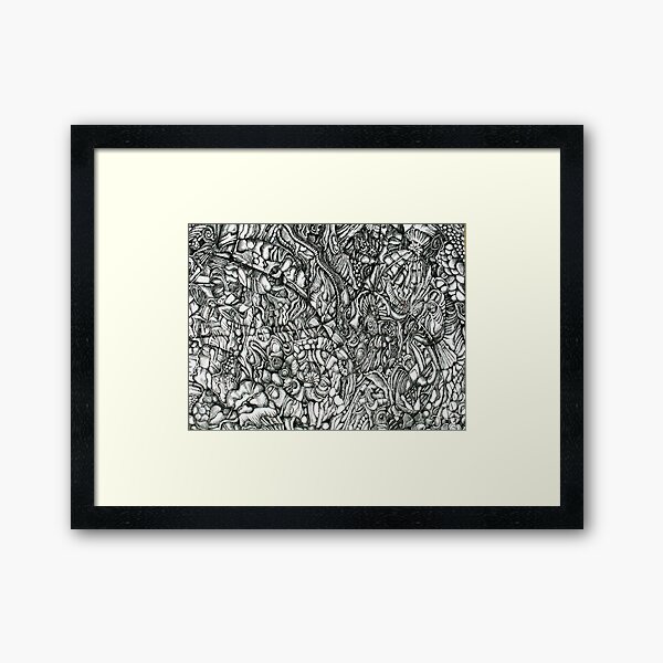 Within these lines Framed Art Print