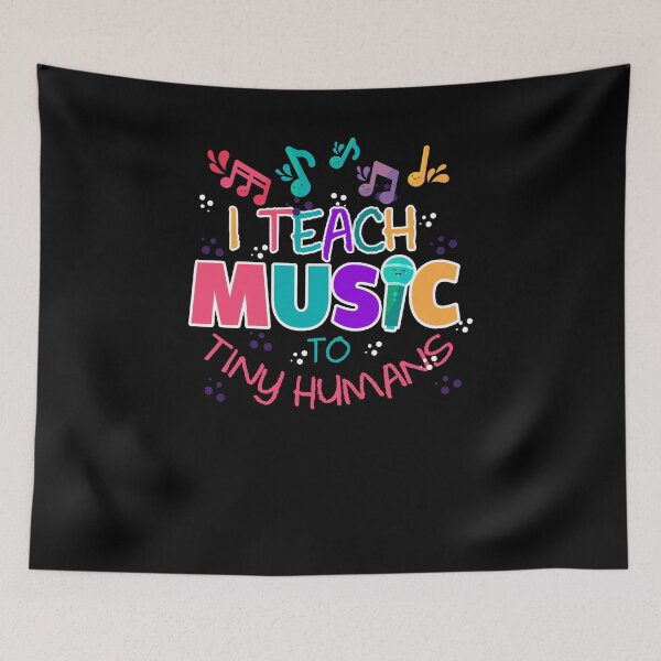 Item preview, I Teach Music To Tiny Humans Musical Teacher T-Shirt designed and sold by woodsgoodsco.