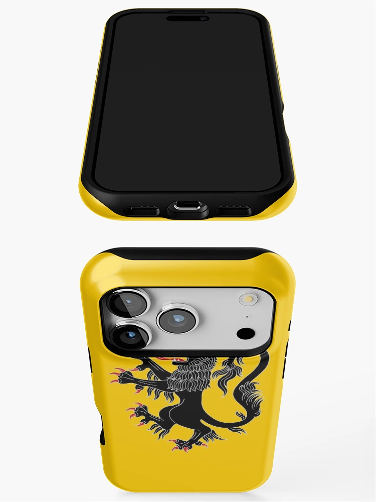 Thumbnail 3 of 4, iPhone Case, Lion Rampant Sable designed and sold by Azure Lion Productions.