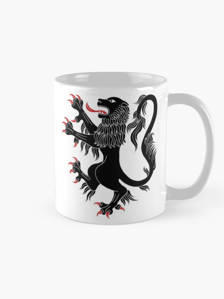 Thumbnail 3 of 6, Coffee Mug, Lion Rampant Sable designed and sold by Azure Lion Productions.