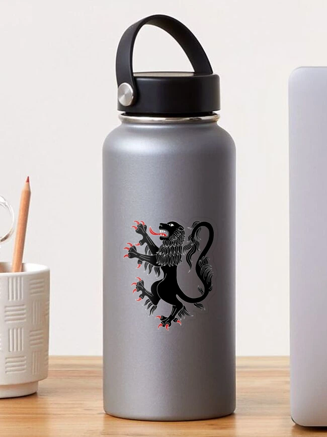Thumbnail 1 of 3, Sticker, Lion Rampant Sable designed and sold by Azure Lion Productions.