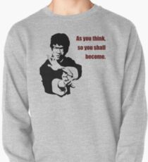 Sudadera cerrada Cita de Bruce Lee, como pienses, para que te conviertas en una obra de arte, camisetas, estampados, posters, bolsos, hombres, mujeres, niños