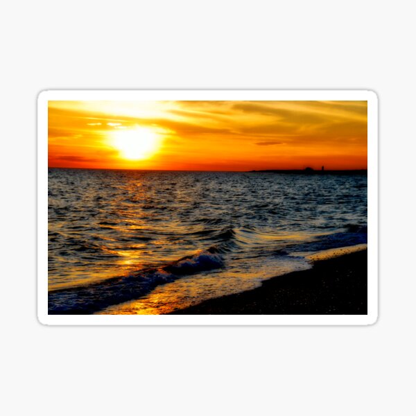 Cape Cod sunset 3 Sticker