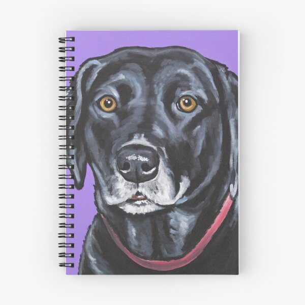 Item preview, Black Lab Art, Purple Dog Art, Lab Art designed and sold by leekellerart.
