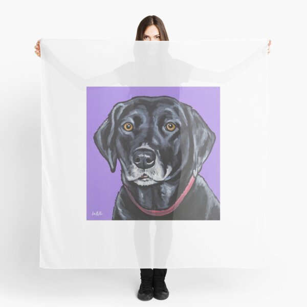 Item preview, Black Lab Art, Purple Dog Art, Lab Art designed and sold by leekellerart.
