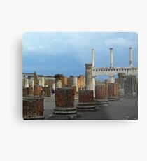 Pompeii Pillars Metal Print