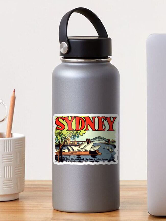 Thumbnail 1 of 3, Sticker, Sydney Australia Vintage Travel Decal designed and sold by hilda74.