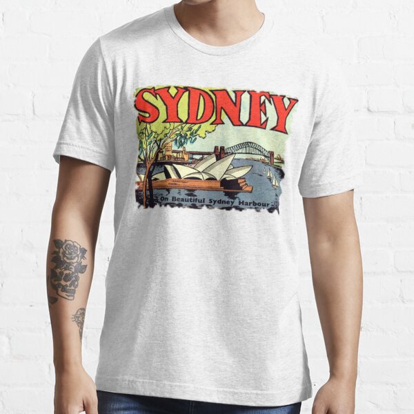 "Sydney Australia Vintage Travel Decal" Tshirt for Sale by hilda74