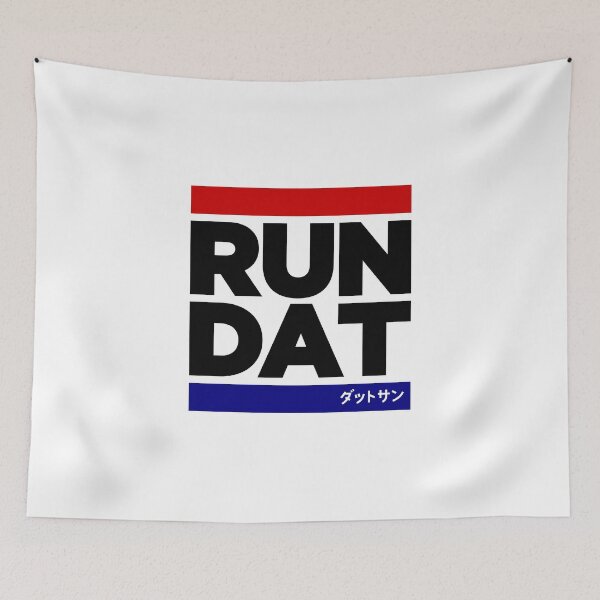 Item preview, RUN DAT - DATSUN - WHITE  designed and sold by RadBrutalism.
