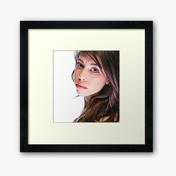 Portrait of a young woman Framed Art Print