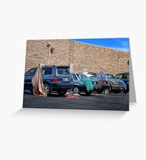 Laundry Day at the Poodle Parlor Greeting Card