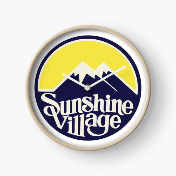 Sunshine Village Banff Vintage Ski Lake Louise Clock