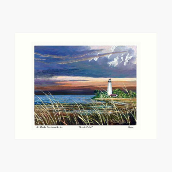 Scenic Point - St. Marks Light Art Print