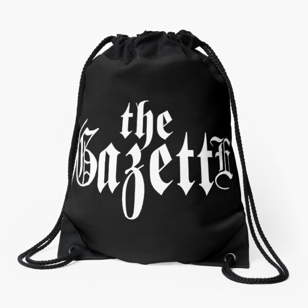 THE GAZETTE - LOGO BLACK Drawstring Bag