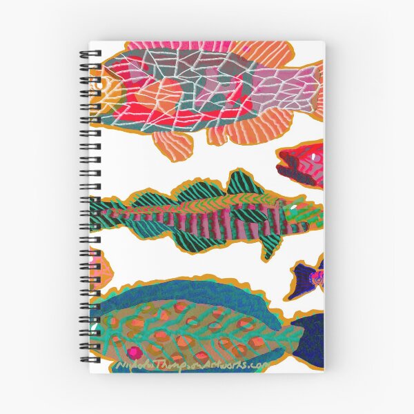 Item preview, Colorful Abstract Fish Art  designed and sold by ntartworks.