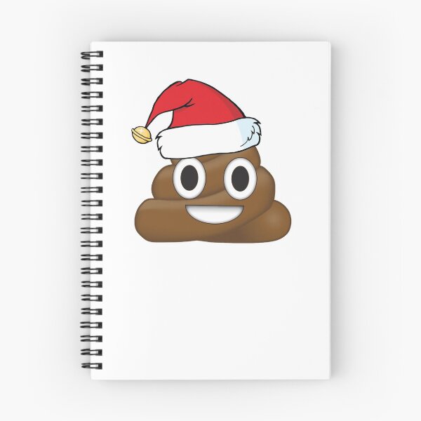 Artikelvorschau, Lustiges Weihnachtskacken Emoji, das einen Sankt-Hut trägt entworfen und verkauft von ETIndustries.
