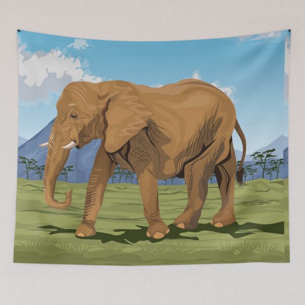 Item preview, Awesome African Elephant designed and sold by pugmom4.