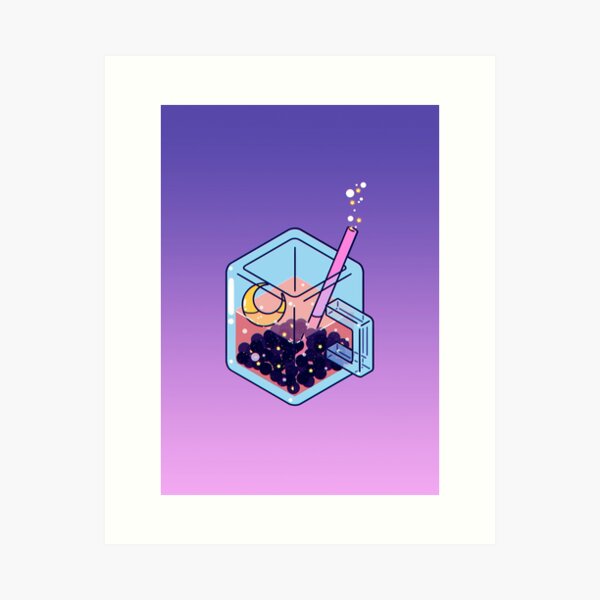 Moon Boba Art Print