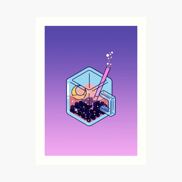 Moon Boba Art Print