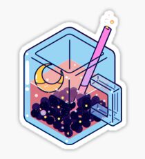 Moon Boba Sticker