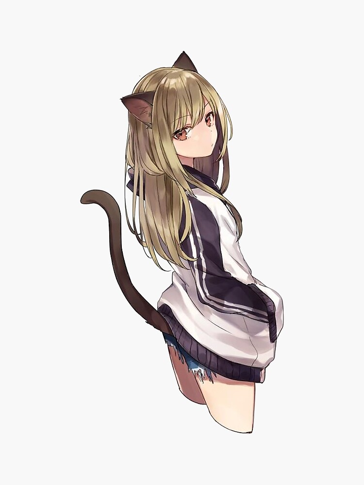 "Catgirl Aesthetic WG" Sticker for Sale by Redbubble