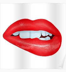 Beißende Lippen Poster
