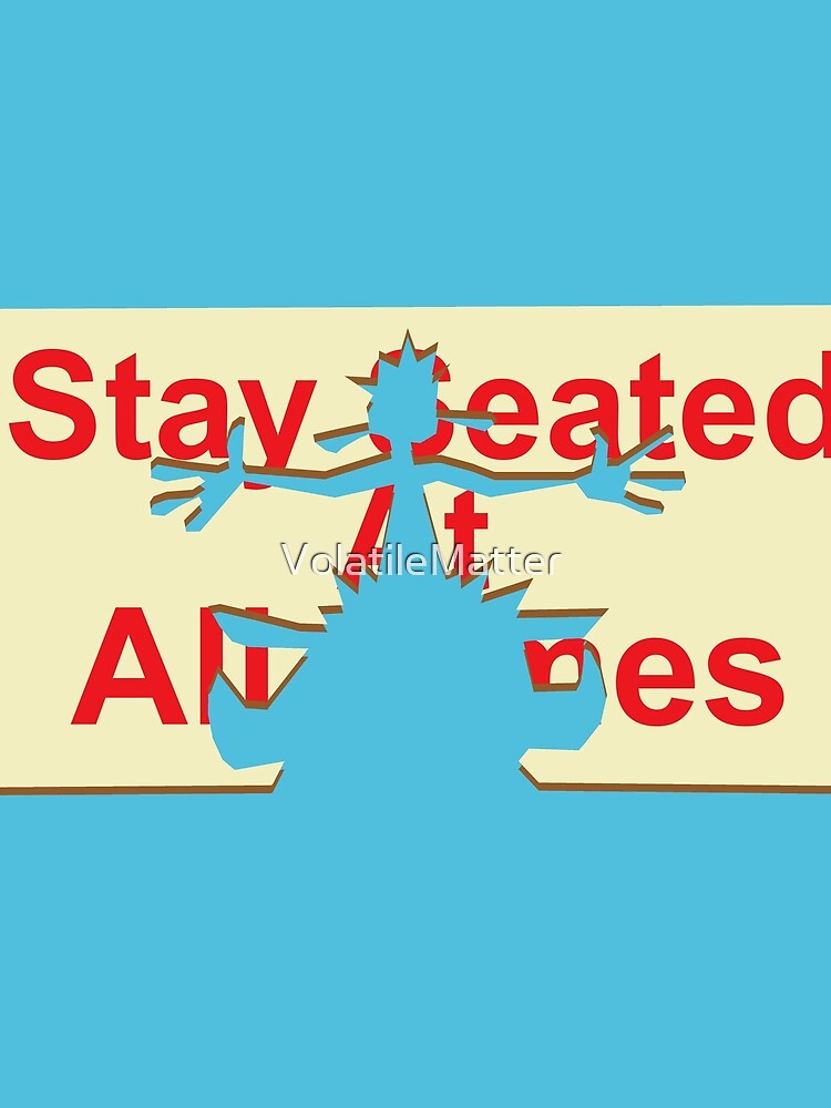 Thumbnail 3 of 3, Scarf, Stay Seated At All Times designed and sold by VolatileMatter.
