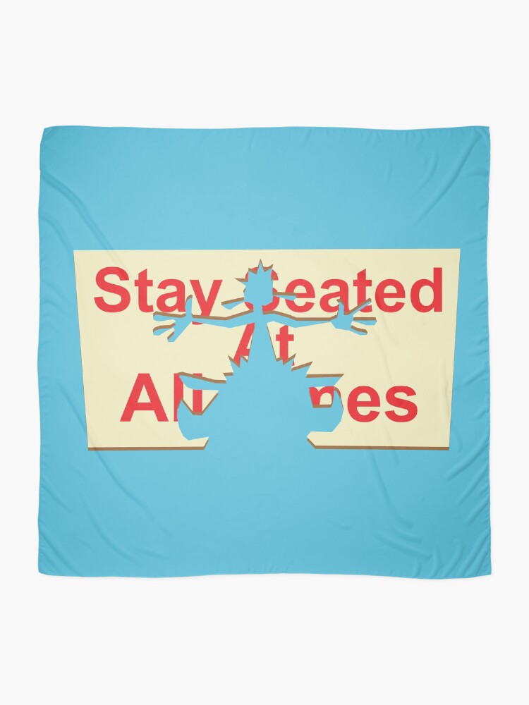 Thumbnail 2 of 3, Scarf, Stay Seated At All Times designed and sold by VolatileMatter.