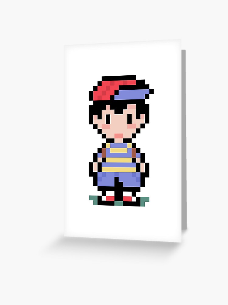 Ness From Earthbound Greeting Card By Spicyfuse Redbubble