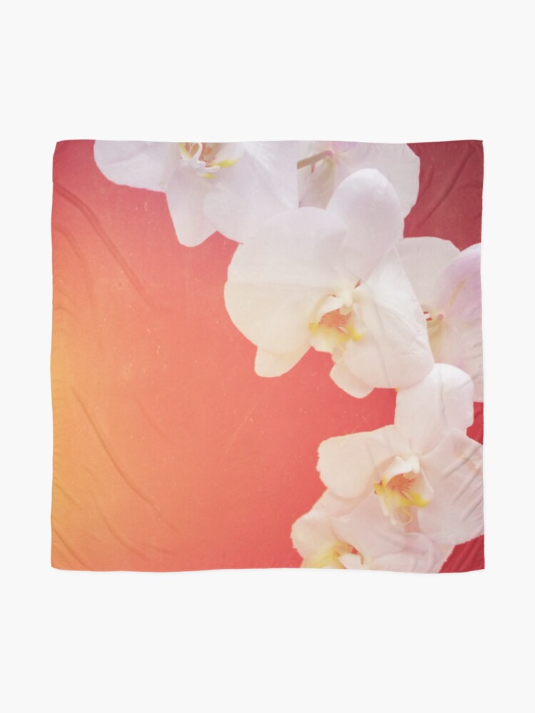 Alternate view of Orange Orchid Scarf