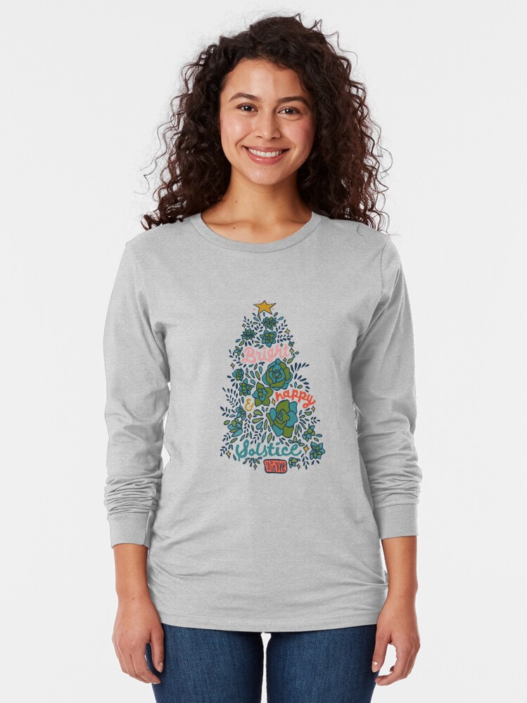 Alternate view of Bright and Happy Solstice Long Sleeve T-Shirt