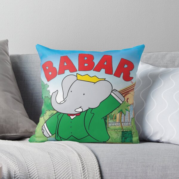 Babar Throw Pillow
