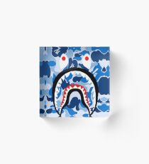 A Bathing Ape Blue Shark Acrylic Block