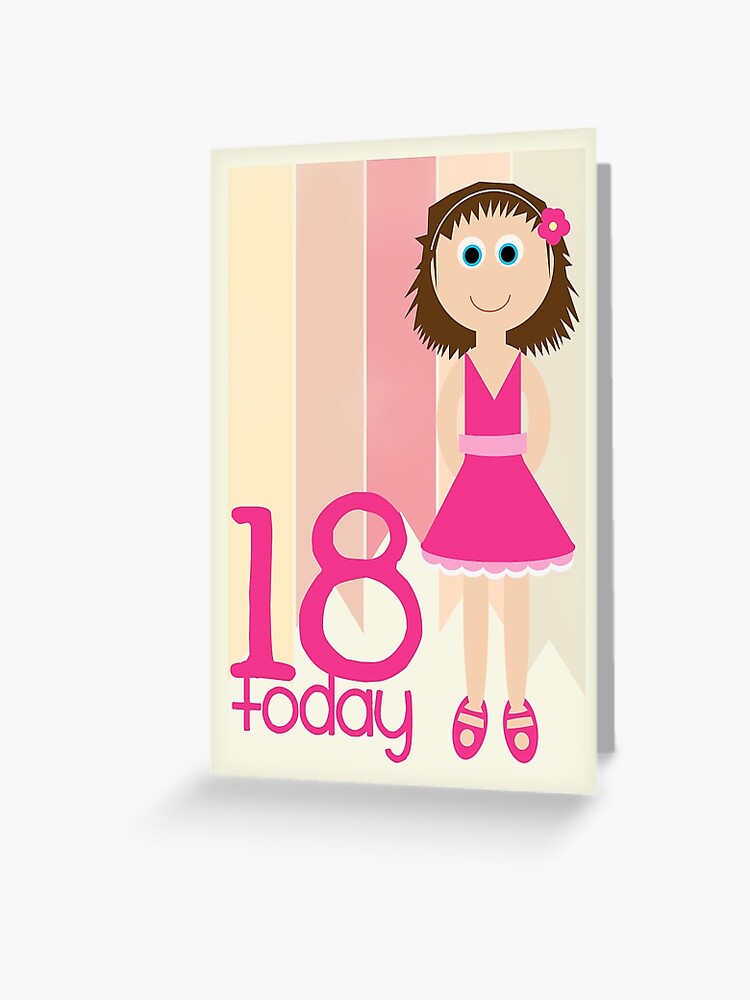 Feliz cumpleaños - 18 cumpleaños, mujer | Tarjetas de felicitación
