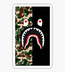 BLack Bape Camo Shark Sticker