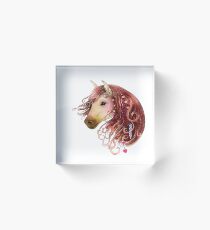 Beautiful Equestrian Love Acrylic Block