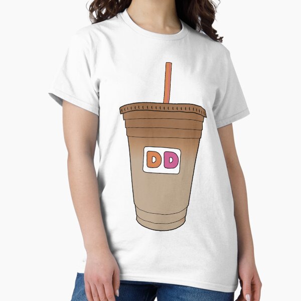 Vista previa del artículo con la obra «Dunkin Donuts café helado», diseñado y vendido por Aaron Scotch.
