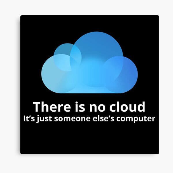 There is no cloud Canvas Print